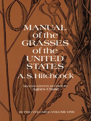 cover image of Manual of the Grasses of the United States, Volume 1